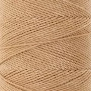 Bobine de fil ciré Linhasita pour micro macramé 1 mm - Golden beige (602) x168m