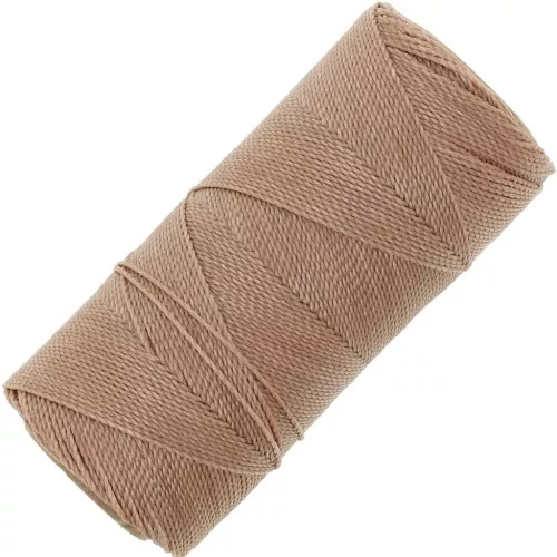 Bobine de fil ciré Linhasita pour micro macramé 1 mm - Cappuccino (65) x168m