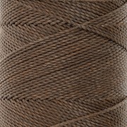 Bobine de fil ciré Linhasita pour micro macramé 1 mm - Brun sépia (389) x168m