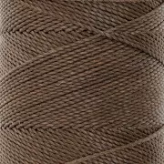Bobine de fil ciré Linhasita pour micro macramé 1 mm - Brun sépia (389) x168m
