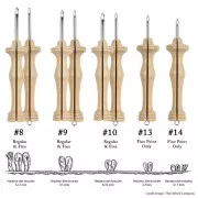 Punch Needle Oxford taille 8 Fine - aiguille magique pour broderie facile x1