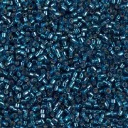 Miyuki Delica 11/0 DB0608 - Dyed Silver Lined Blue Zircon x8g