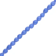 Perles poires en verre facetté 4x4mm - Bleu Roi x43cm