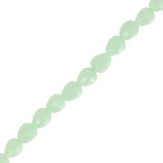 Perles poires en verre facetté  4x4mm - Menthe x43cm|raw }}