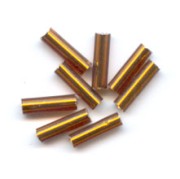 Perles rocailles Preciosa  tubes 6.5x2 mm Cuivré x20g