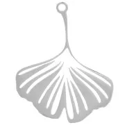 Pendentif Ginkgo 26.5x21 mm - Acier inoxydable 304 x1