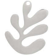 Pendentif corail 25x20 mm - Acier inoxydable 304 x1|raw }}