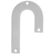 Pendentif chandelier asymétrique 35x21 mm - Acier inoxydable 304 x1