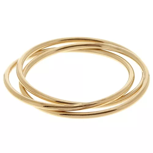 Bague 3 anneaux entrelacés - Taille 56 - Gold filled (or laminé)   x1