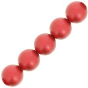 Perles nacrées PureCrystal 5810 6 mm - Iridescent Rouge Pearl x10|raw }}