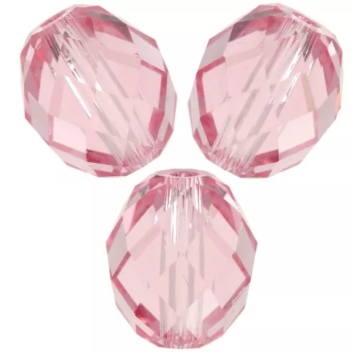 Olive Briolette PureCrystal 5044 perle olive 7x6 mm - Light rose x1