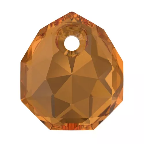 Pendentif PureCrystal 6436 Majestic Pendant 9 mm - Light Amber x1