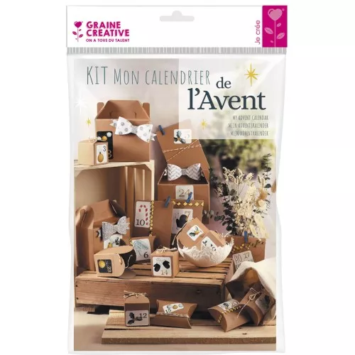 Calendrier de l'avent à monter soi-même - 24 cubes à décorer x1