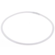 Bracelet jonc semi rigide type bouddhiste - tibétain 68 mm - Blanc nacré x1|raw }}