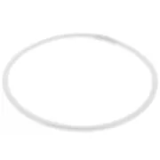 Bracelet jonc semi rigide type bouddhiste - tibétain 68 mm - Blanc nacré x1