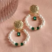 Perle rondelle strassée 7x6 mm - Doré - Crystal x1