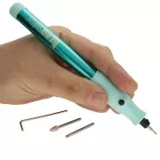 Stylo pour gravure ergonomique sans fil avec 2 pochoirs et 3 embouts x1