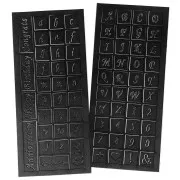 Stylo pour gravure ergonomique sans fil avec 2 pochoirs et 3 embouts x1