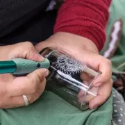 Stylo pour gravure ergonomique sans fil avec 2 pochoirs et 3 embouts x1