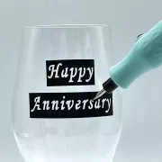 Stylo pour gravure ergonomique sans fil avec 2 pochoirs et 3 embouts x1