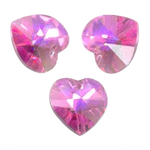 Coeur PureCrystal 6228 14,4x14 mm Rose AB x1
