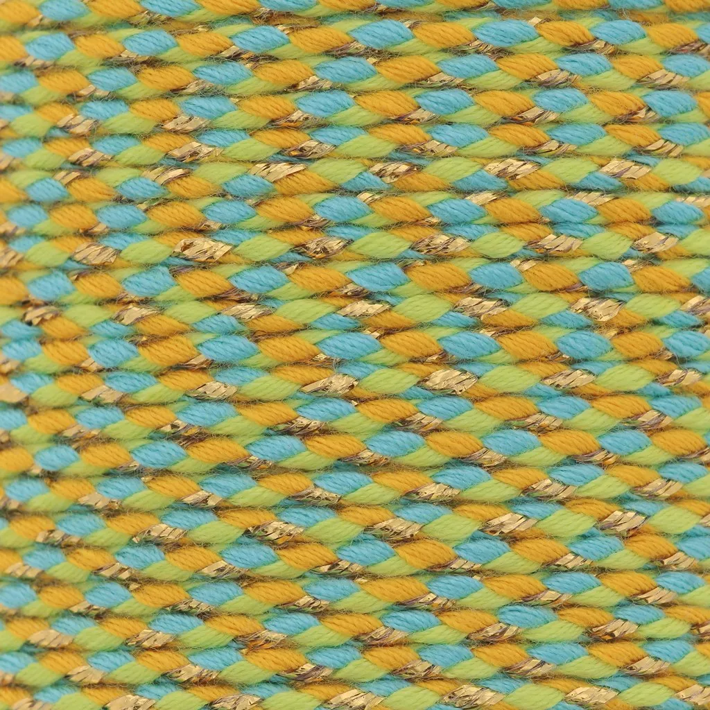 Corne De Licorne à Clipser Bleu Métallisé Avec Laçage Doré - Accessoire Magique