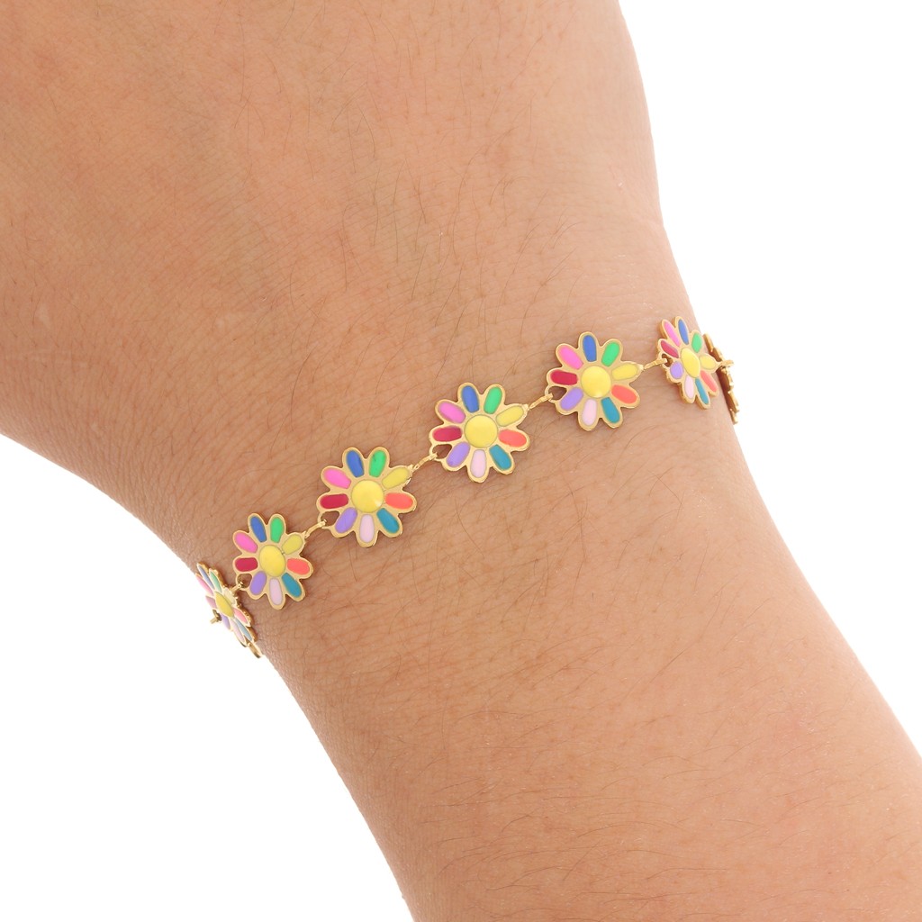 Collier Fraises En Perles Lampwork – Création Main En Acier Inox – Pendentif Fleur Fruité Pour Femme