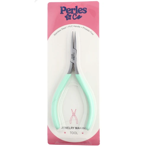 Pince plate à nez long et fin avec ressort 13 cm By Perles&Co - Mint x1