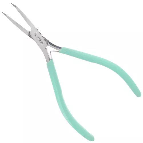 Pince à bec coudé à nez long et fin avec ressort 13 cm By Perles&Co - Mint x1