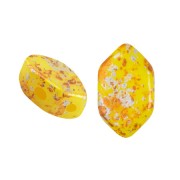 Perles en verre Paros® par Puca® 7x4 mm - Jonquil Opal Tweedy x10g