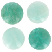 Cabochon rond 14 mm en pierre gemme - Amazonite x1