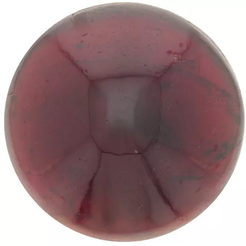 Cabochon rond 14 mm en pierre gemme - Grenat x1