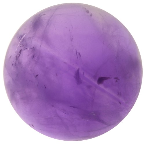 Cabochon rond 14 mm en pierre gemme - Amethyste x1