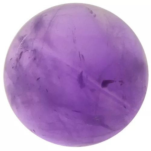 Cabochon rond 14 mm en pierre gemme - Amethyste x1