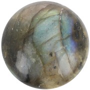 Cabochon rond 14 mm en pierre gemme - Labradorite x1