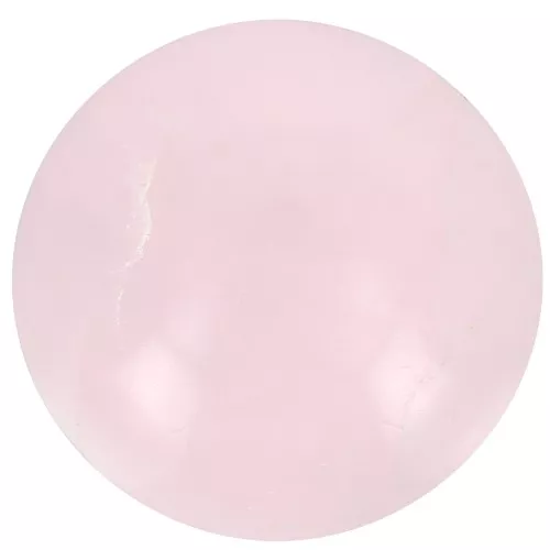 Cabochon rond 14 mm en pierre gemme - Quartz rose x1