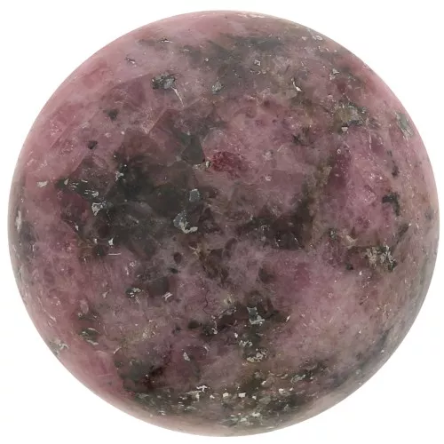 Cabochon rond 14 mm en pierre gemme - Rhodonite x1