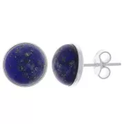 Clous d'oreilles pour cabochon fond plat 10 mm - Argent 925 x2