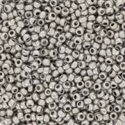 Perles rocailles Preciosa  11/0 2 mm - Gris Foncé Métallique x20g