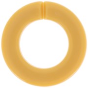 Maillon rond plat en acrylique 31.5 mm - Moutarde x1|raw }}