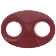 Maillon grain de café en acrylique 32x23 mm - Bordeaux x1|raw }}