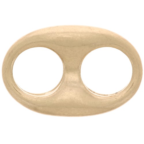 Intercalaire grain de café 22x14.5 mm - Doré mat x1