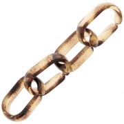 Maillon ovale en acrylique transparent 19x12 mm - Motif léopard Marron - Noir x1|raw }}