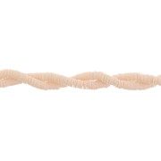 Perles rondelles Heishi en pvc 3x0.3 mm - Beige x40cm|raw }}