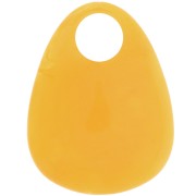 Pendentif goutte en acrylique 38x29 mm - Marbré Jaune foncé x1|raw }}
