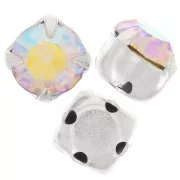 Chatons montés 4 mm Crystal AB x10