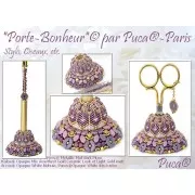 Support en polymère biodégradable à décorer par Puca® - Sam - 23x30 mm x1