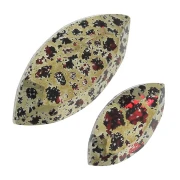 Cadeau - Navette PureCrystal 4228 Scarlet Gold Patina - Taille aléatoire x1