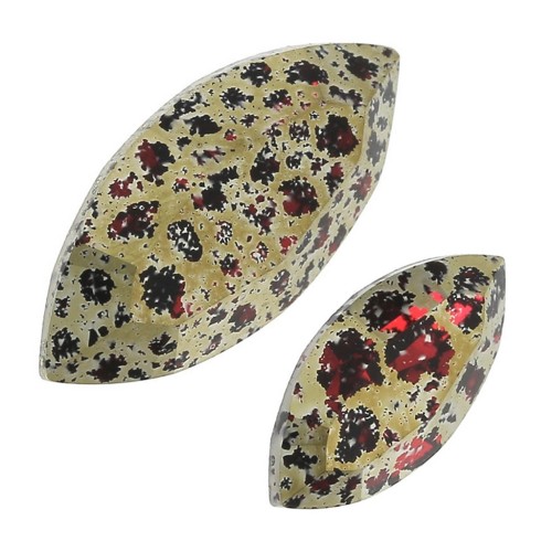 Cadeau - Navette PureCrystal 4228 Scarlet Gold Patina - Taille aléatoire x1