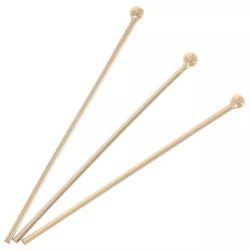 Clous tête boule 26x0.6 mm - Gold filled (or laminé)  x10